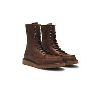 BOSS BECKHAM x BOSS half boots in leather - Style Keaton_Halb_pu_DB, 50550839 Brown 8