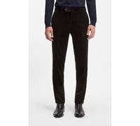 BOSS BECKHAM x BOSS pleat-front trousers in striped cotton - Style SB-SUIT-Trous-252_DB, 50557921 Dark Brown 36R