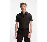 BOSS BECKHAM x BOSS polo shirt in cotton and silk - Style Parris 37_DB, 50554093 Dark Brown XXXL