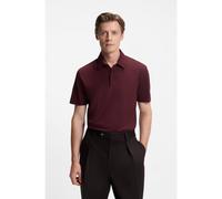 BOSS BECKHAM x BOSS polo shirt in cotton and silk - Style Parris 37_DB, 50554093 Dark Red XXL