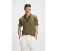 BOSS BECKHAM x BOSS polo shirt in linen - Style Parris 73_DB, 50552246 Olive XXL