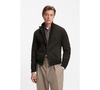 BOSS BECKHAM x BOSS shearling jacket with two-way zip - Style Minsow_DB, 50553119 Dark Green 42R