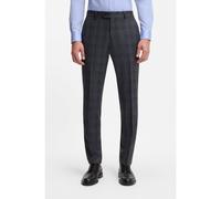 BOSS BECKHAM x BOSS slim-fit trousers in checked virgin wool - Style DB-SUIT-Trous-252_DB, 50557923 Grey Patterned 30R