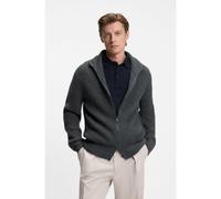 BOSS BECKHAM x BOSS zip-up cardigan in wool and cashmere - Style Hilustre_DB, 50554340 Dark Grey XXL