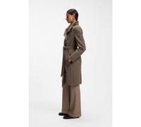 BOSS Belted double-breasted coat in virgin wool - Style Cedandy1_IN, 50575937 Brown 16