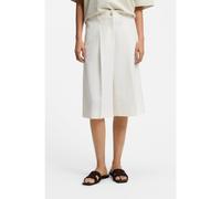 BOSS Bermuda trousers with front pleats - Style C_Talarina1, 50559835 Natural 4