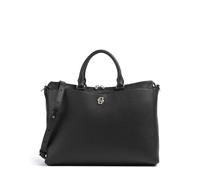 BOSS Leather Business Bag Shoulder Bag with Laptop Compartment Beyond Briefcase Black