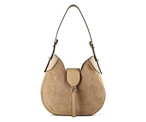 Boss Beyond Shoulder Bag S Genuine Leather 27 cm beige