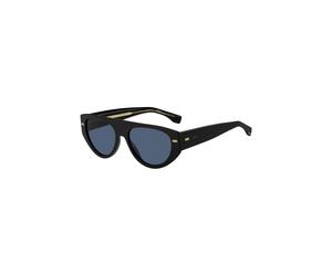 BOSS Bio-acetate black sunglasses with patterned rivets - Style BOSS 1443/S80756KU, 58108031 Black pcs.