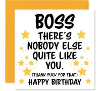 Boss Birthday Card, Nobody Else Quite Like You