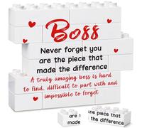 Boss Birthday Gifts, Bosses Day Gifts for Women Men, Christmas Cool Appreciation Gift for Boss, Team Leader Thank You Gift, Mentor Manager Supervisor Leadership Farewell Present Office Desk Decor Sign
