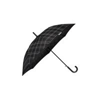 BOSS Black checked city umbrella with faux-leather handle - Style Umbrella Checkered Black, 58837105 Black pcs.