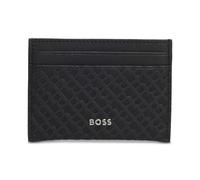 BOSS Black Leather Monogram Card Holder