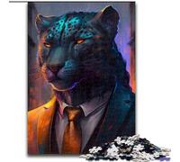 Boss Black Leopard Jigsaw Puzzles for Adults 1000 Piece Jigsaw Puzzles for Adults Relaxing Entertainment, Home Decor size : 50x75cm