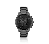 BOSS Black-plated chronograph watch with transparent dial - Style PEAK 2.0, HB1514192 Dark Grey