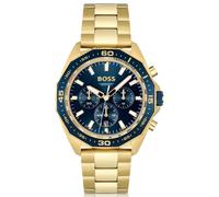 BOSS Blue-dial chronograph watch with geometric bezel - Style ENERGY, 58114583 Gold pcs.
