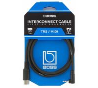 BOSS BMIDI 5-35 3.5 Mm Stereo Jack Midi Angled 3.5 Mm Trs (Male) To 5-Pin Mid...