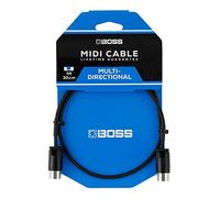 BOSS Bmidi-Pb1 - 1Ft/30Cm Length - Space-Saving Midi Cable with Multi-Directional Connectors, Perfect for Pedalboards And All Midi Applications