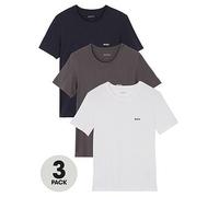 BOSS Bodywear 3 Pack Classic Crew T-Shirt, Multi, Size L, Men Print
