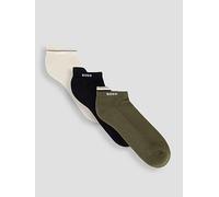 BOSS Bodywear 3 Pack Icon Trainer Socks, Assorted, Size 5.5-8, Men Assorted