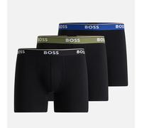 BOSS Bodywear 3 Pack Power Cotton-Blend Stretch-Jersey Boxers - M