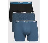 BOSS Bodywear 3 Pack Power Design Boxer - Blue, Blue, Size M, Men Blue