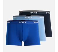 BOSS Mens Trunk 3P Power Three-Pack of Stretch-Cotton Trunks with Logo waistbands