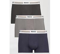 BOSS Bodywear 3 Pack Revive Trunks - Multi, Multi, Size M, Men Print