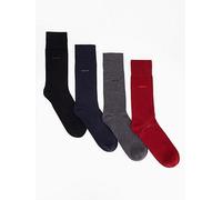 BOSS Bodywear 4 Pack Crew Sock Gift Set, Multi, Men Print