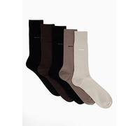 BOSS Bodywear 5 Pack Logo Crew Socks - Assorted, Assorted, Size 9-11, Men Assorted