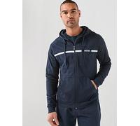BOSS Bodywear Authentic Zip Hoodie, Navy, Size S, Men Navy