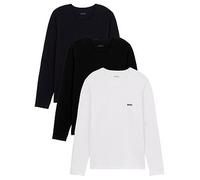 BOSS Bodywear Long Sleeve Lounge T-Shirts (3 Pack), Multi, Size M, Men Print