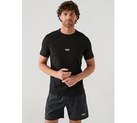BOSS Bodywear Rn Slim Fit Stripe T-Shirt, Black, Size M, Men Black