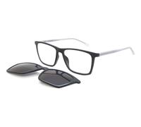 BOSS Boss 1151/CS with Clip-On Men's Glasses, Black, Size 56