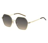 Boss Women's Geo Round Sunglasses 57 cm Gold
