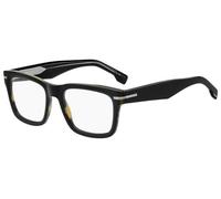 Hugo Boss , Black Striped White Eyewear Frames ,Black unisex, Sizes: 53 MM