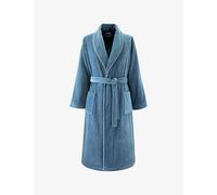 Boss Boss Brand-Embroidered Tie-Waist Cotton Robe Denim L