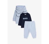 Boss Boss Brand-Print Stretch-Cotton Tracksuit Set 3-18 Months Pale Blue 12 Months