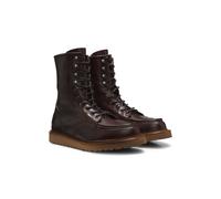 BOSS BOSS BY BECKHAM lace-up boots in leather - Style Keaton_Halb_vc_DB, 50572590 Dark Brown 7
