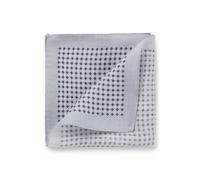 BOSS BOSS BY BECKHAM pocket square in linen and cotton - Style H-POCKET 33CM 252 DB, 50565238 Grey Patterned pcs.