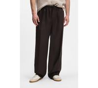 BOSS BOSS BY BECKHAM relaxed-fit linen trousers - Style Trousers-DS-262_DB, 50576261 Dark Brown 40R