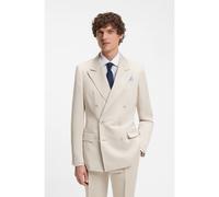 BOSS BOSS BY BECKHAM slim-fit jacket with micro pattern - Style DB-Jacket-262_DB, 50563800 Light Grey 36R