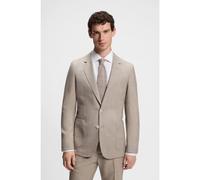 BOSS BOSS BY BECKHAM slim-fit suit jacket in virgin wool - Style SB-Jacket-J-262_DB, 50576594 Beige 38R