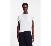 BOSS BOSS BY BECKHAM T-shirt in linen - Style Taut 79_DB, 50560529 White