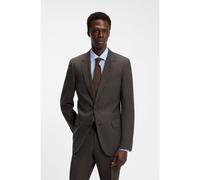 BOSS BOSS BY BECKHAM wool-blend slim-fit suit jacket - Style SB-SuitJacket-262_DB, 50563579 Dark Brown 44R