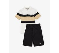 Boss Boss Contrast-Stripe Cotton-Blend Polo Top 4-14 Years Black 10 Years
