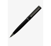 Boss Boss Formation Herringbone Brass and Chrome Ballpoint Pen