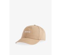 Boss Boss Kids' Logo-Embroidered Cotton Baseball Cap Stone 16 Years