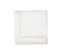 BOSS BOSS ONE Linen pocket square with contrast border - Style H-POCKET SQ. ONE, 50561709 Light Beige pcs.