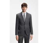 BOSS BOSS ONE Regular-fit suit jacket in virgin-wool serge - Style H-Jeckson-B1, 50469172 Dark Grey 40R